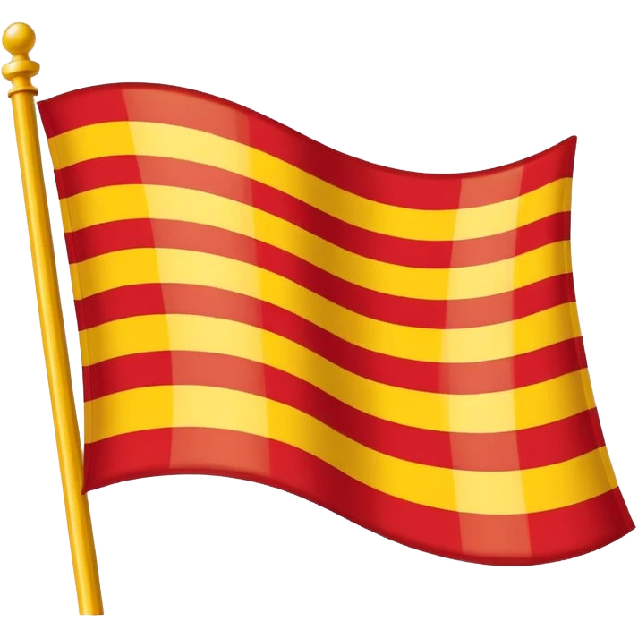 bandeira da Catalunha estilo emoji whatsapp emoji