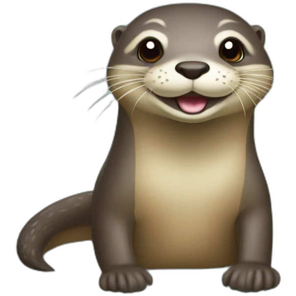 Loutre sur tortu emoji