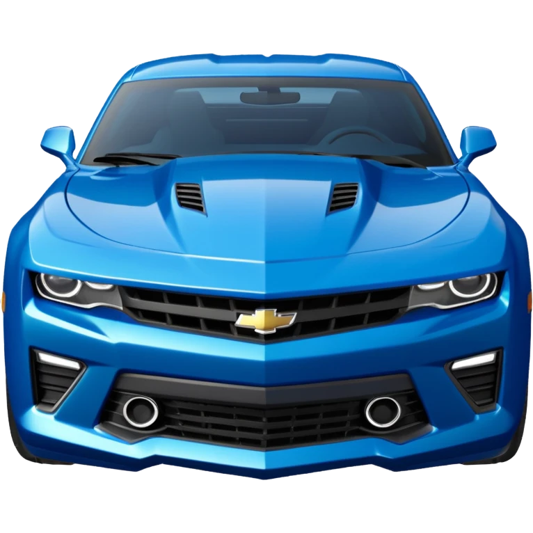 A Blue Chevy camero 2017 with no background emoji