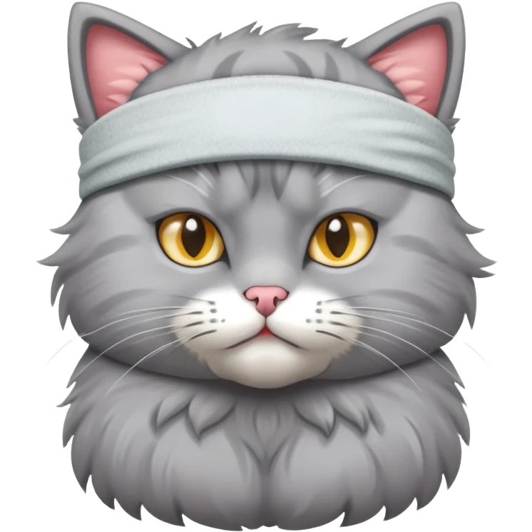 Cat in a gym emoji