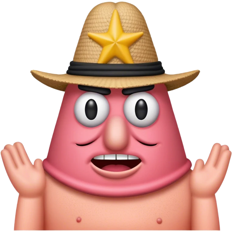 patrick star Robber Emoji emoji