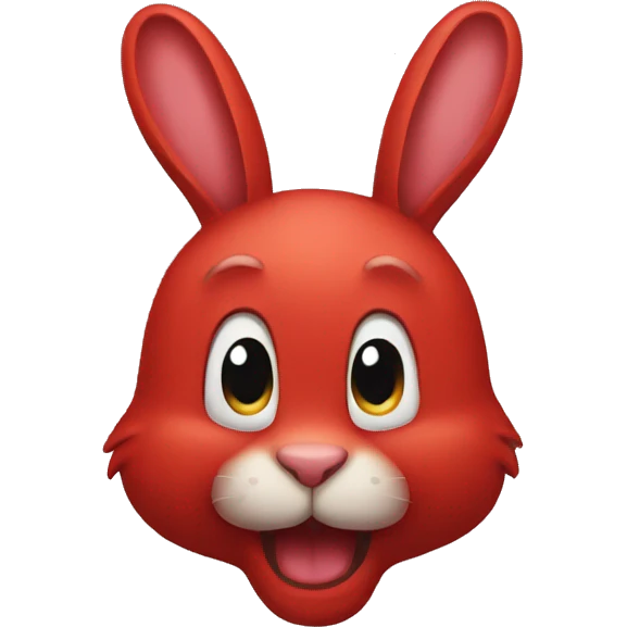 Red rabbit emoji