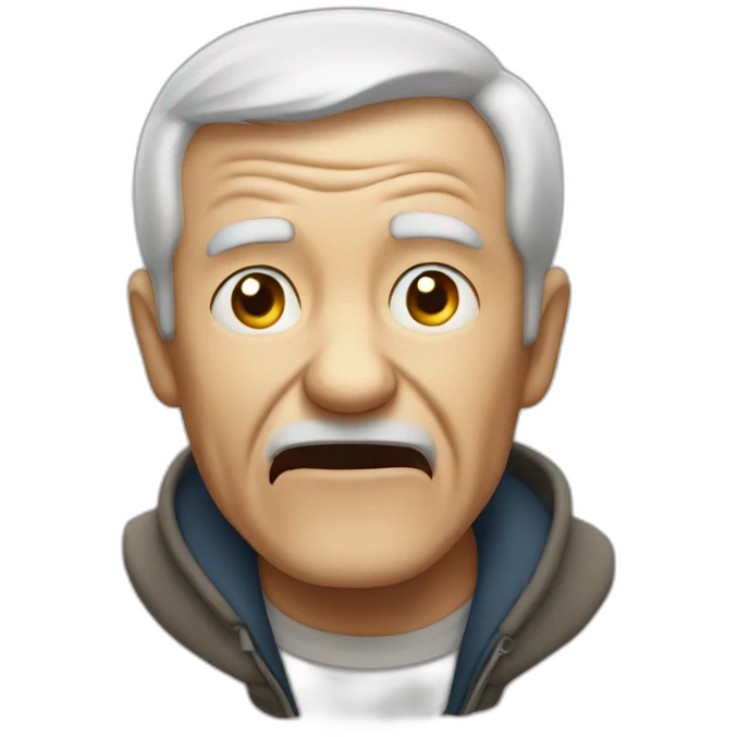 old man yells at emoji