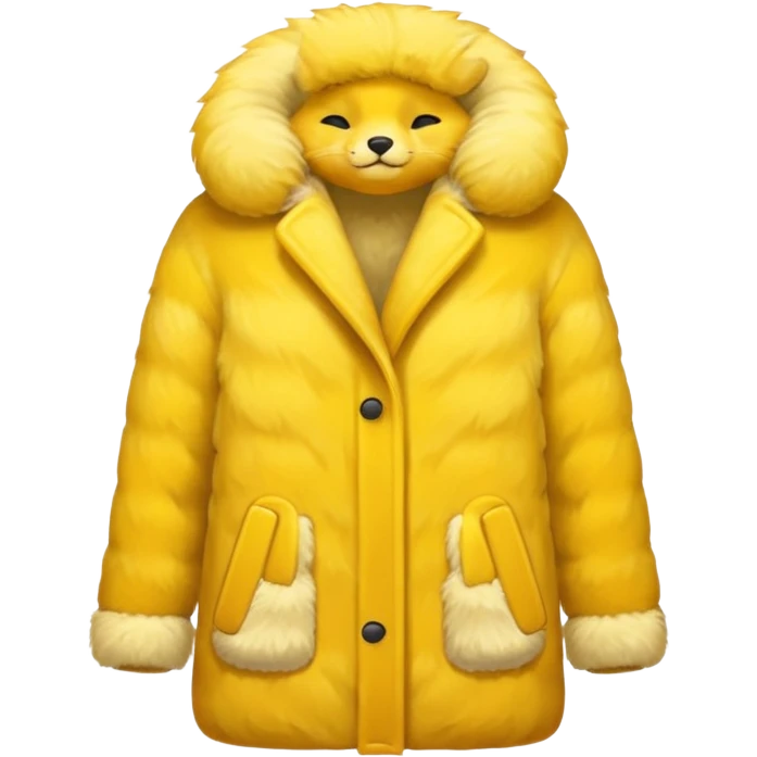 yellow fur coat emoji