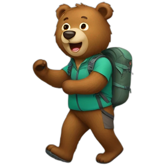 Hike bear emoji