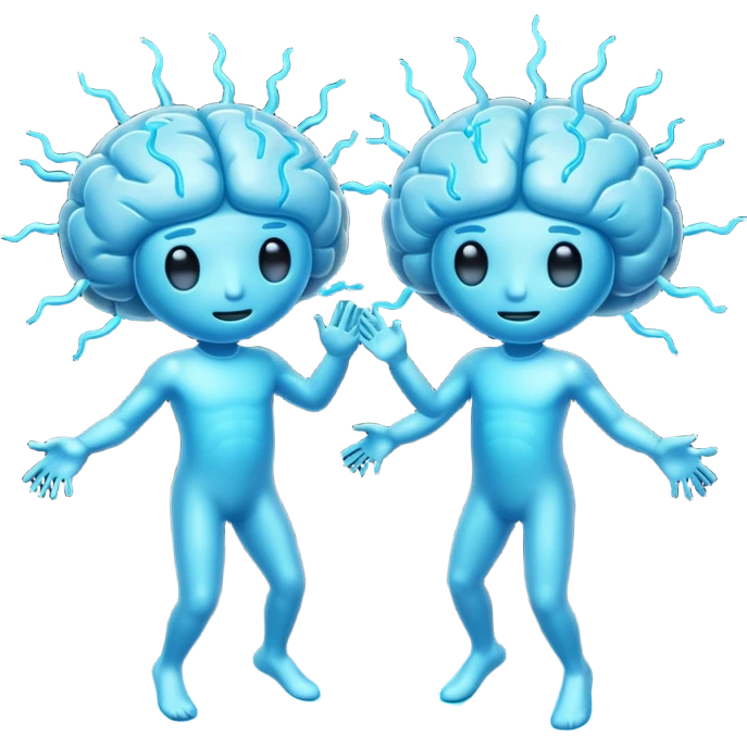Last two brain cells dancing emoji