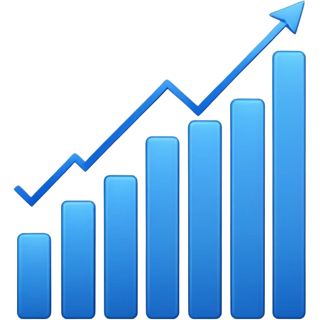 napravi analytics koji ide ravno i odjednom raste na gore emoji