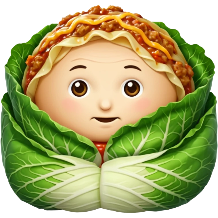 Simple cabbage roll emoji