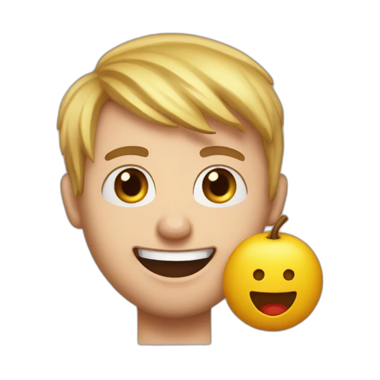 Squeezie avec une calvitie emoji