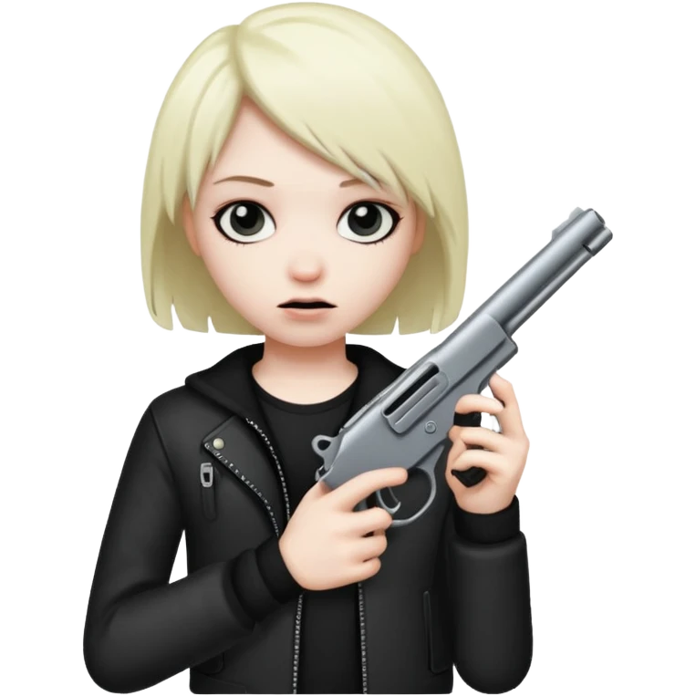 Emo got with a gun emoji