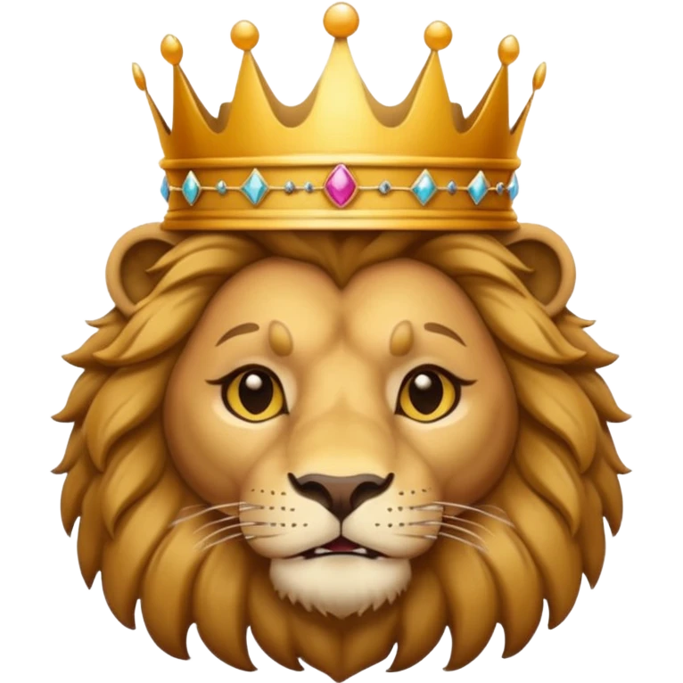 Lion weating emoji
