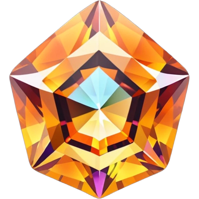 A mystic fire topaz natural cut emoji