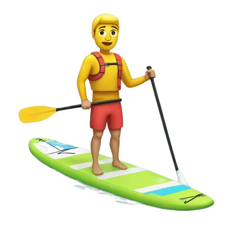 Stand up paddler emoji
