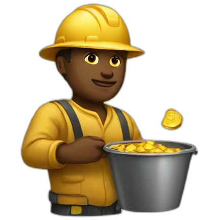 gold workers emoji