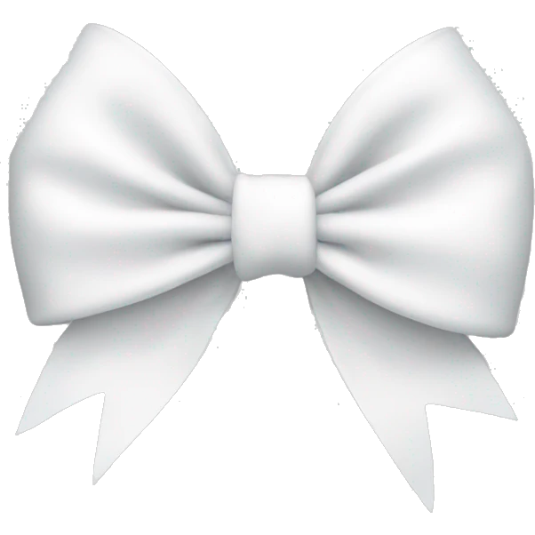 white bow emoji