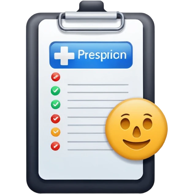 generate a flat image icon for Prescription & Report Reader emoji