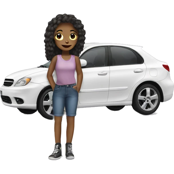 girl car emoji