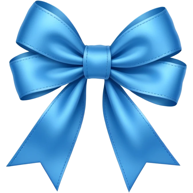 blue ribbon awareness emoji