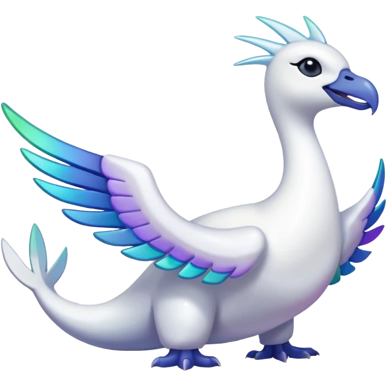 Pokemon red and green legendary Lugia emoji
