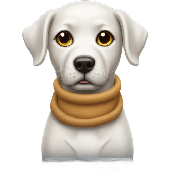 Perro con buzo que diga NOBA PETS emoji