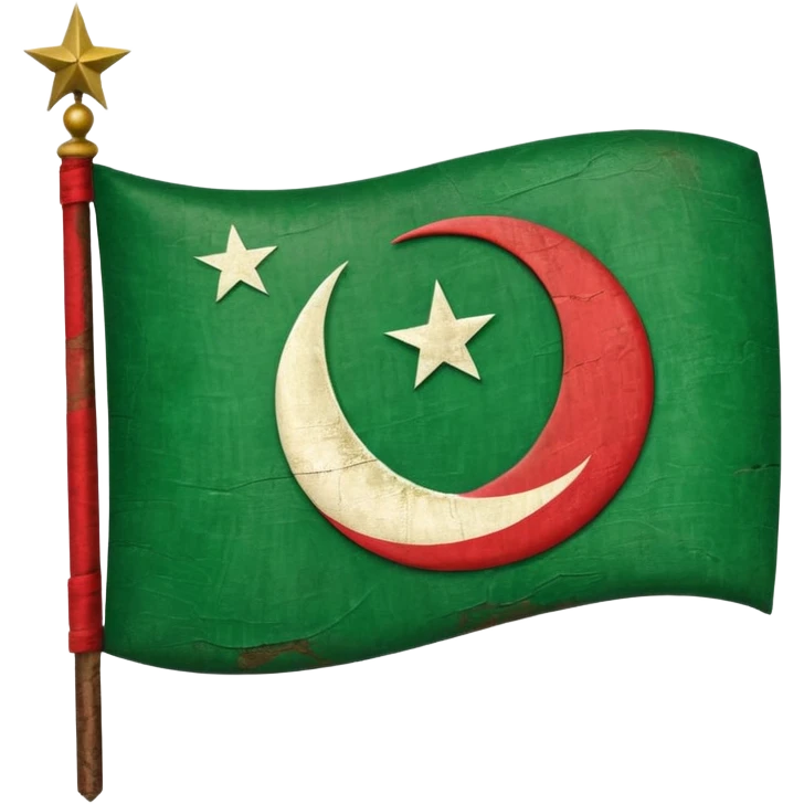 Green Ottoman flagg  emoji