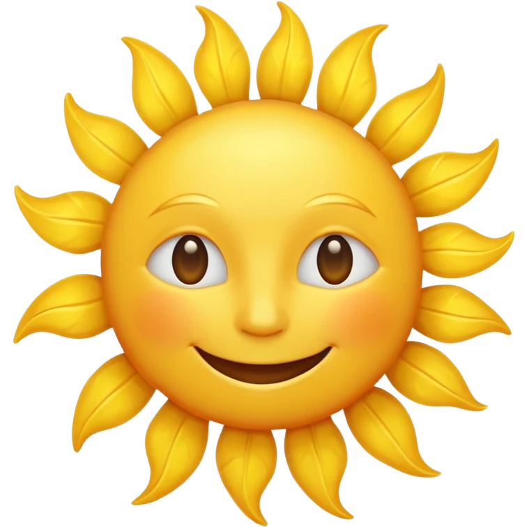 smiling sun emoji, bright and cheerful emoji