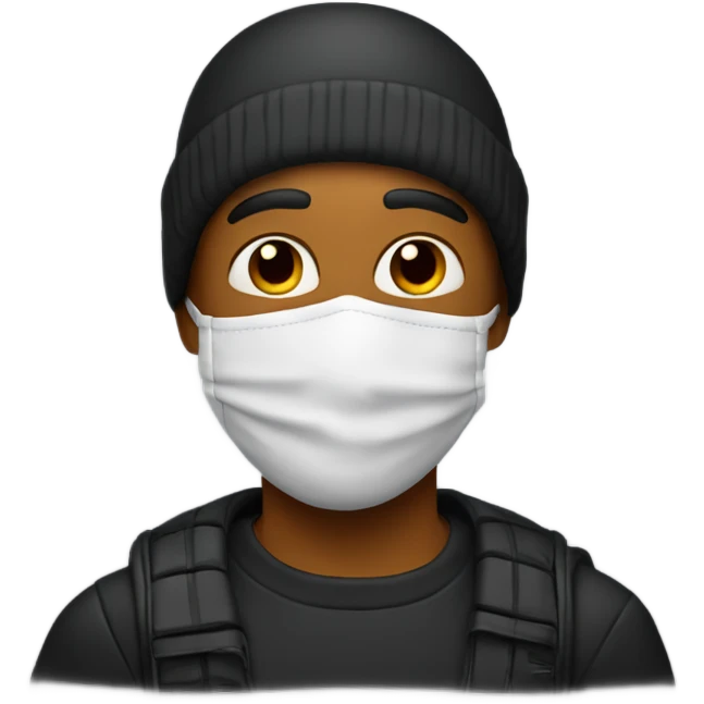Guy wearing ski mask with don Julio emoji