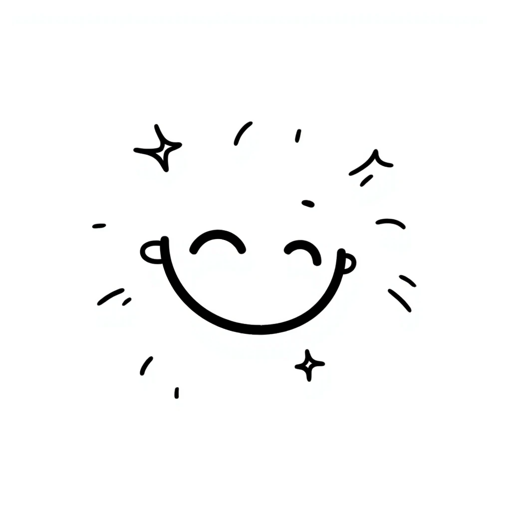 happy face with sparkles emoji