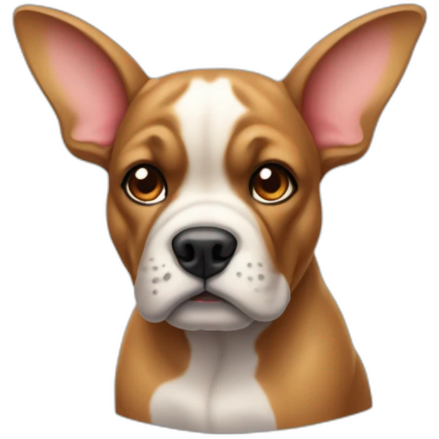 Fawn bull dog emoji