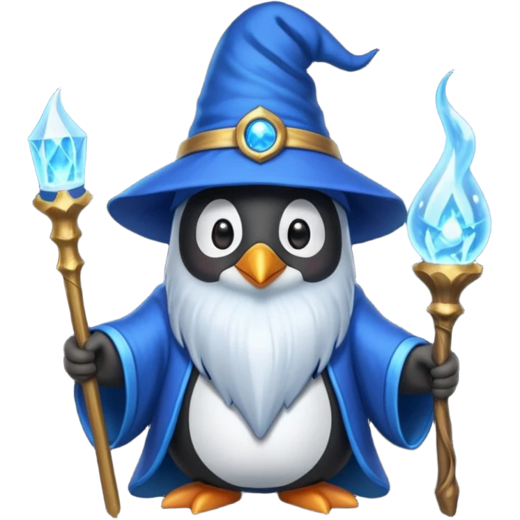 Penguin Wizard emoji
