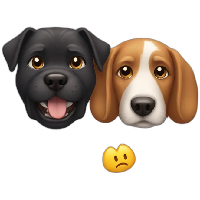 Cat and dog emoji