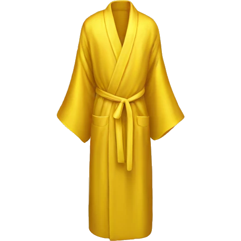 Yellow silk robe  emoji