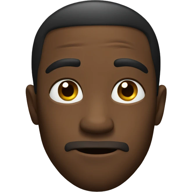 Black guy saying no  emoji