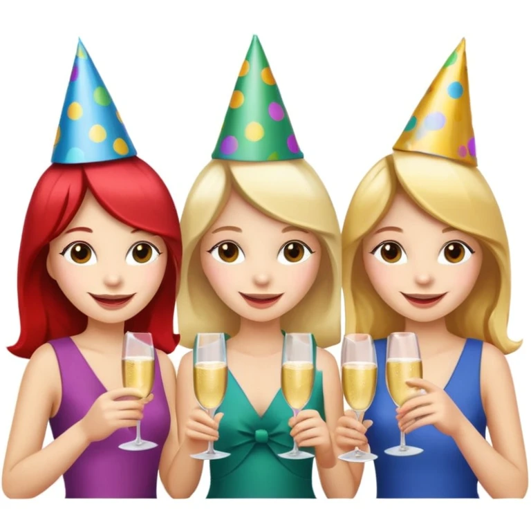 girls celebrating  emoji