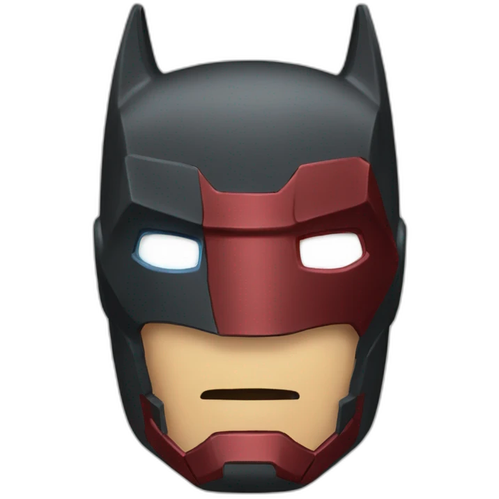 half batman and iron man emoji emoji
