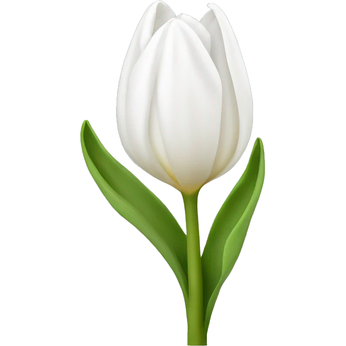 White tulip emoji