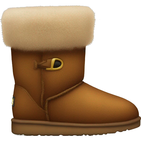 Brown fuzzy boots Uggs emoji