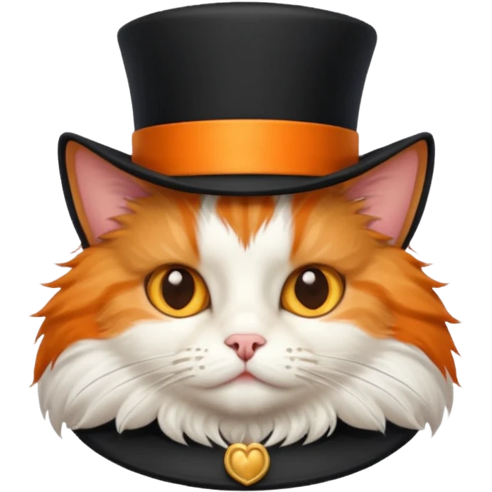 cat wearing a tophat emoji