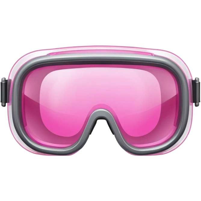 protective welding glasses with pink lenses and side shields, safety eyewear emoji