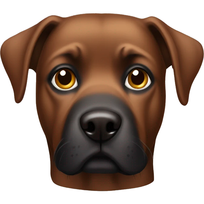 black-brown dog medium emoji