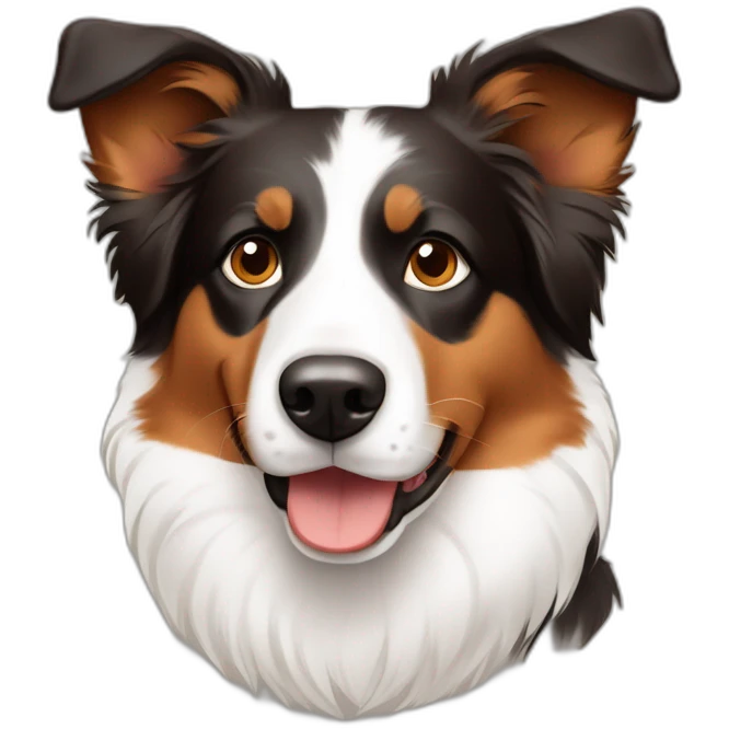 Australian Shepperd redtri color  emoji