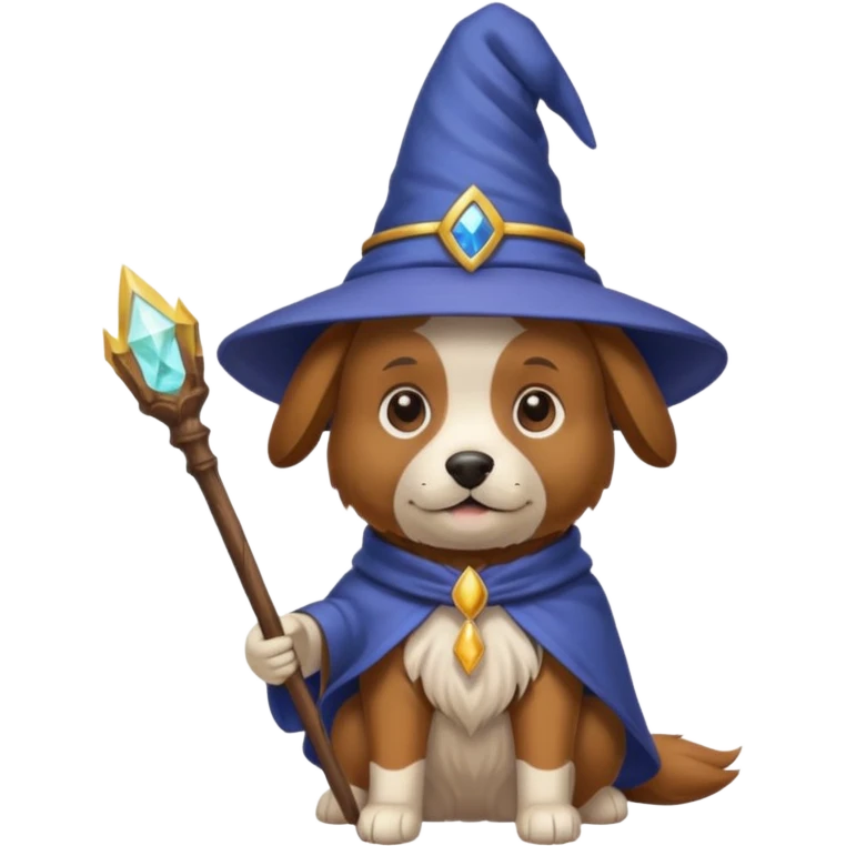 Dog wizard emoji