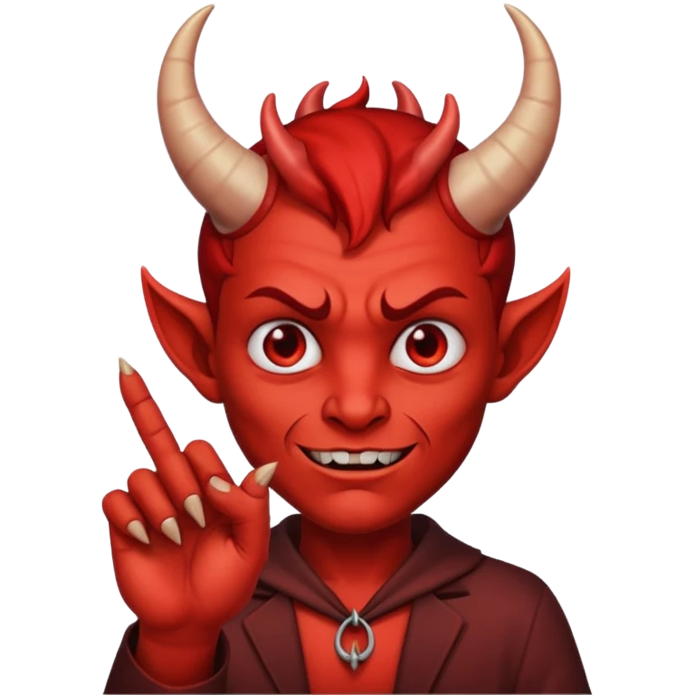 Add these emojies together 😑😈🤟 emoji