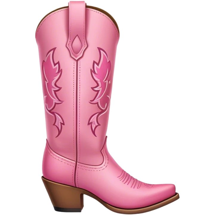 pink cowgirl boots emoji