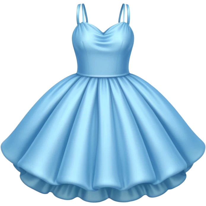 The bubble dress is typically a voluminous ball gown, designed to make Glinda look like she’s literally floating in a bubble. It features:  Pale blue or shimmering white-blue hues isolated  emoji