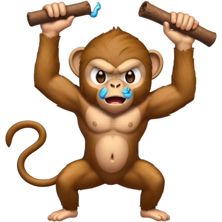 Monkey throwing poop emoji