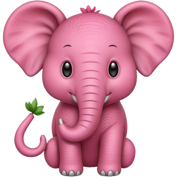 Strawberry elephant emoji
