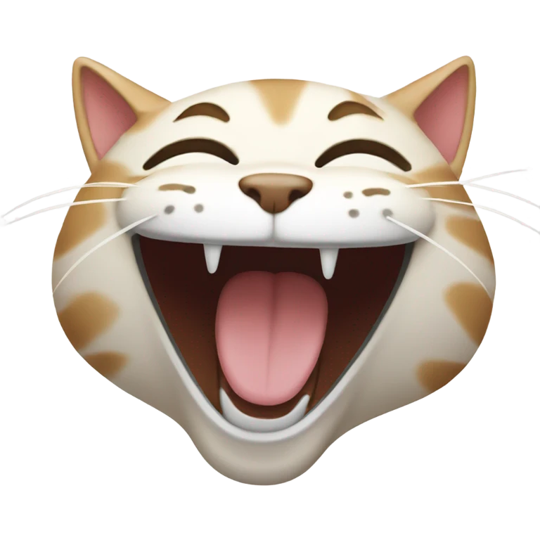 Cat laughing  emoji