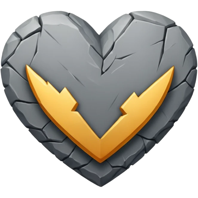 Corazón de piedra emoji