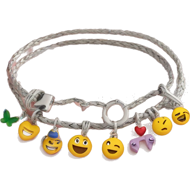 friendship charm bracelet emoji